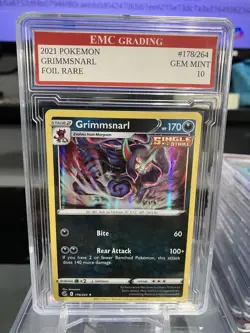 GRIMMSNARL #178/264 RARE FOIL Pokemon 2021 Card GRADED 10 MINT TCG CCG - Image 1