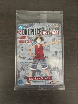 Bandai One Piece CCG Monkey.D.Luffy US Voyage Promo Card P-055 - Image 1