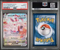 Sylveon VMAX 212/203 PSA 10 Alt Art Evolving Skies 2021 Secret Rare Pokemon Card - Image 3