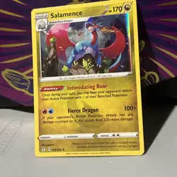 Salamence 109/203 NM Holo Rare Evolving Skies Near Mint Pokemon TCG Set Card - Image 2