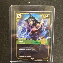 Ahri Alluring (Launch Exclusive) Riftbound Promo Card Foil Holographic NM+ - Image 3