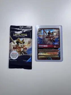 Lorcana Azurite Sea Mickey Mouse Pirate Captain 13/P3 EXTREMELY RARE DCL CARD🔥 - Image 1