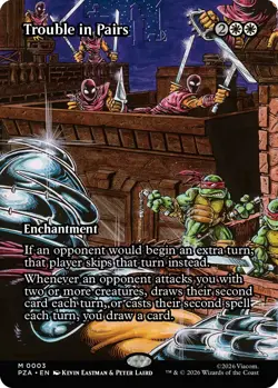Trouble in Pairs (Borderless) - Teenage Mutant Ninja Turtles - M 0003 - MTG - Image 1