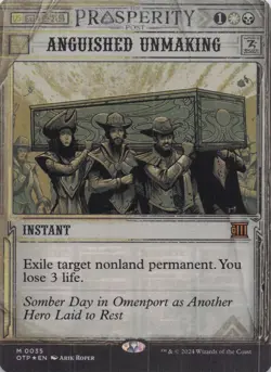 Anguished Unmaking (Showcase) Thunder Junction Foil Mythic #35 NM MTG - Image 1