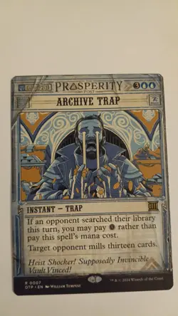 Archive Trap Showcase NM/M Outlaw of Thunder Junction PP MTG Magic the Gathering - Image 1