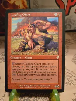 MTG Loafing Giant Invasion Regular Rare NM - Image 1