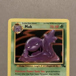 Pokemon Cards Muk 28/62 Unlimited Fossil WOTC Rare NM - Image 2