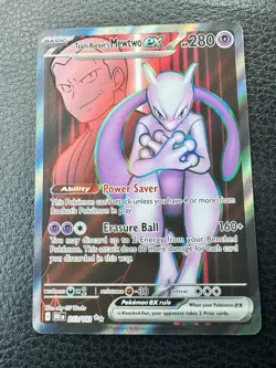 Pokemon Team Rocket's Mewtwo EX 213/182 Sv10 Destined Rivals Holo English - Image 1