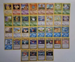 Vtg Pokemon Card Base Set 2 Lot 36 Card Lot MP - Image 1