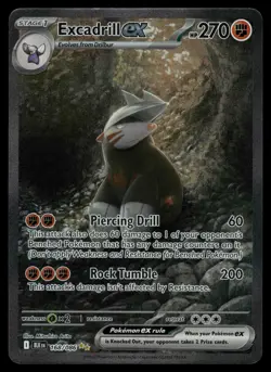 Excadrill ex 168/086 - Pokemon Black Bolt - Special Illustration Rare (NM) - Image 1