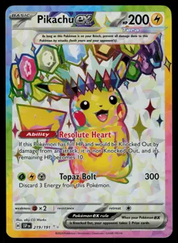Pikachu ex 219/191 - Pokemon Surging Sparks - Ultra Rare (NM) - Image 1