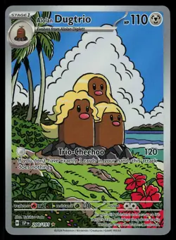 Alolan Dugtrio 208/191 - Pokemon Surging Sparks - Illustration Rare (NM) - Image 1