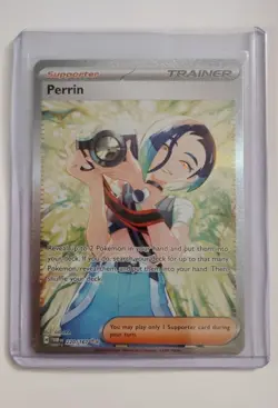 Pokemon Perrin Trainer Full Art Special Illustration Rare Holo 220/167 - Image 1