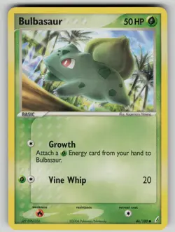 Bulbasaur 46/100 Common Crystal Guardians Pokemon LP - Image 1