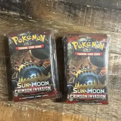 Pokemon Sun & Moon Crimson Invasion Booster Pack TCG Factory SEALED 820650802492 - Image 3