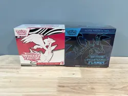 Pokemon Phantasmal Flames And White Flare Elite Trainer Box ETB Sealed (2-Boxes) - Image 1