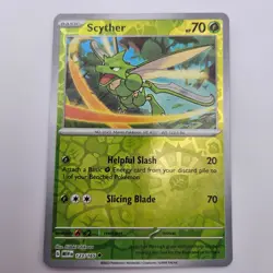Scyther Reverse Holo Uncommon 151 123/165 NM Pokemon TCG - Image 1