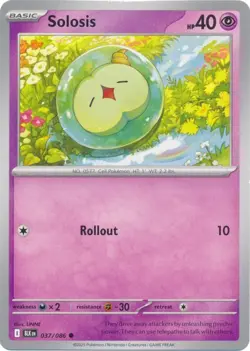 Solosis BLK 037/086 Pokemon SV: Black Bolt Common Normal NM - Image 1