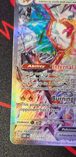 Charizard 223/197 SIR OBF Obsidian Flames Special Illustration Rare Pokemon LP - Image 5