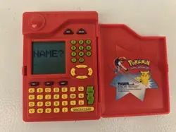 Vintage 1998 Pokedex Pokemon Nintendo Tiger Electronics Red Handheld Toy Works - Image 2