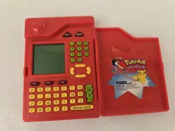 Vintage 1998 Pokedex Pokemon Nintendo Tiger Electronics Red Handheld Toy Works - Image 3