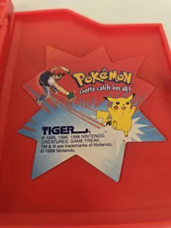 Vintage 1998 Pokedex Pokemon Nintendo Tiger Electronics Red Handheld Toy Works - Image 4