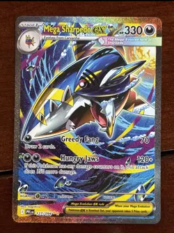 Pokemon Phantasmal Flames Mega Sharpedo Ex 127/094 Special Illustration Rare - Image 1