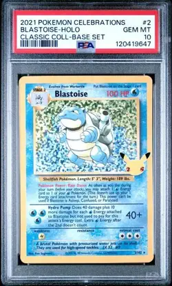 PSA 10 Pokemon Card Lot Celebrations Charizard, Blastoise & Venusaur Starters - Image 4