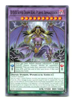 D/D/D Super Doom King Purple Armageddon - SOFU-EN096 - YuGiOh-LP - Image 1