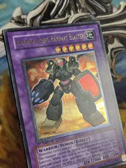 Elemental Hero Rampart Blaster EEN-EN033 Ultimate Rare 1st Edition Yugioh - Image 2