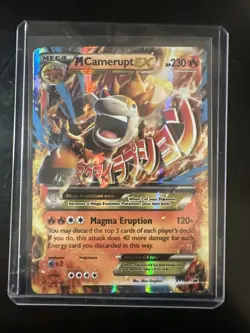 Mega Camerupt EX XY198 Promo Card Near Mint Condition - Image 1