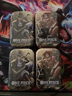 One Piece Card TCG Vol 2 Mini Tin - Set of 4 - (TS-O2, OP-13) Brand New / Sealed - Image 3