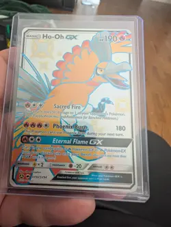 Pokemon TCG Ho-Oh GX SV50/SV94 Hidden Fates Shiny Holo Rare Card - Image 1