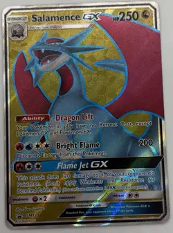 Pokemon Salamence GX SM139 Full Art Black Star Promo Near-Mint NM Pokemon Card - Image 2