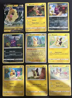 Pokemon TCG Morpeko V Lot: 9 Card Collection Set - Image 1