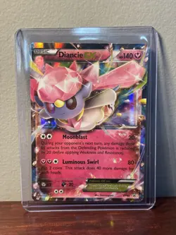 Pokemon Diancie EX XY43 Full Art Promo Holo Basic 140 HP XY Black Star Card - Image 1