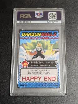 1994 Dragon Ball Z Amada PP Card No.1126 Vegeta’s Resolve PSA 8 - Image 2