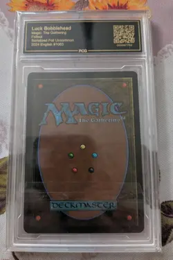 Luck Bobblehead Foil SERIALIZED 087/500 MTG Graded PCG 9.5, English Fallout x1 - Image 2