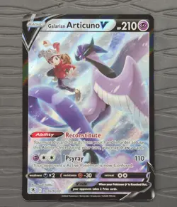 Pokemon Galarian Articuno V TG16/TG30 Astral Radiance Holo Full Art NM - Image 1