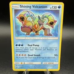 Shining Volcanion 27/73 Pokemon TCG: Shining Legends Holo Card NM-Mint Condition - Image 2