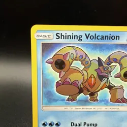 Shining Volcanion 27/73 Pokemon TCG: Shining Legends Holo Card NM-Mint Condition - Image 3