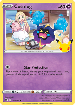 Cosmog 013/025 R Celebrations Pokemon Holo NM/M - Image 1