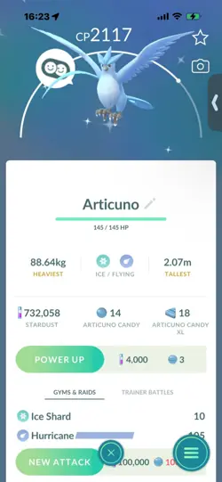 Pokemon Go (Stage 45) Shiny Legendary Zapdos & Articuno ( 21 Legends) - Image 2