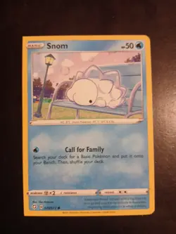 Pokemon TCG Shining Fates Snom 029/072 ***** Miscut Sharp Corners ***** - Image 1
