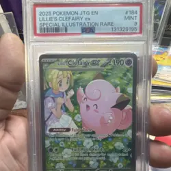 Pokemon Lillie's Clefairy EX 184/159 Sv09 Holo Special Illustration Rare 190HP … - Image 1