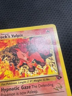 Pokemon TCG Brock's Vulpix WoTC Promo 37/132 Uncommon DMG - Image 3