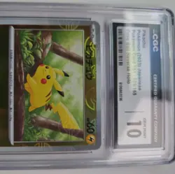 Pokemon 2023 Pikachu 025/165 Poke Ball Reverse Holo 151 Japanese GEM MT CGC 10 - Image 4