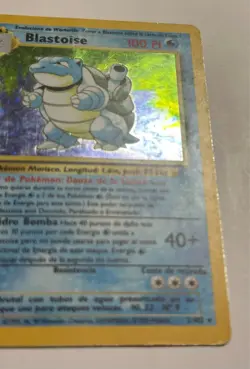 Pokemon 1st Edition Base Set Blastoise 2/102 Holo Rare 1999 Spanish - Image 3
