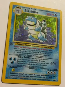 Pokemon 1st Edition Base Set Blastoise 2/102 Holo Rare 1999 Spanish - Image 4