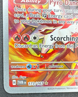 INFERNAPE 173/167 NM ILLUSTRATION RARE TWILIGHT MASQUERADE POKEMON 2024 - Image 5